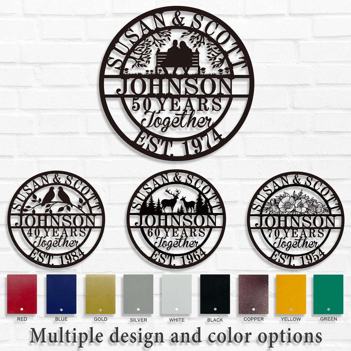 Personalized Christmas Gifts 2025, Custom 50th/40th/60th/70th/30th/1-99 Years Wedding Anniversary