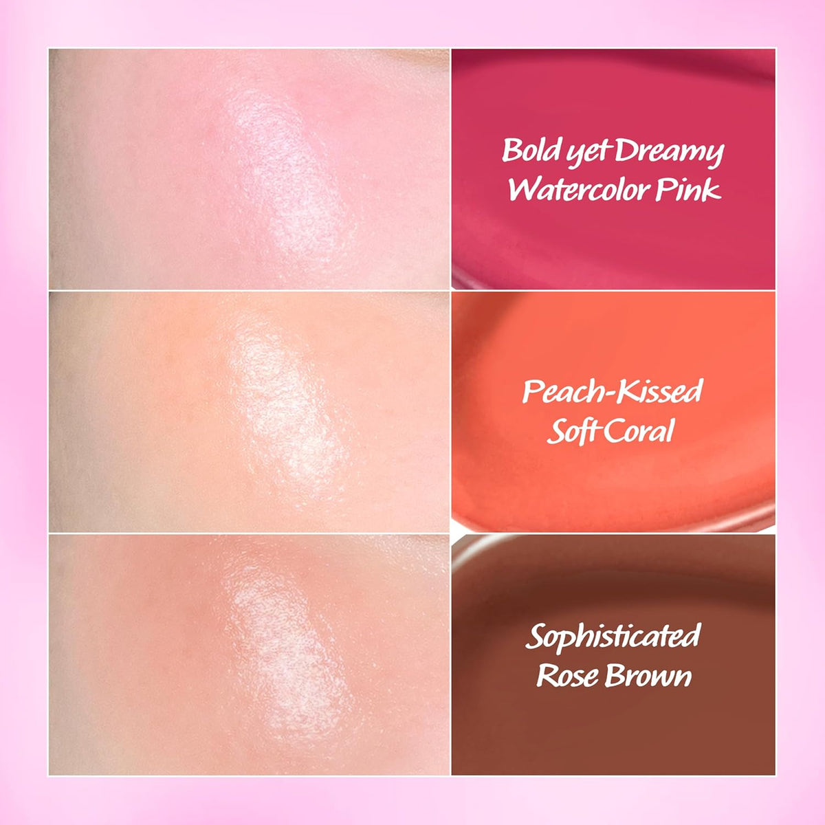 Touch in Sol In My Heart Stick Blush (#Punchy Pink) – Cream Blush Stick for Cheeks, Eyes & Lips