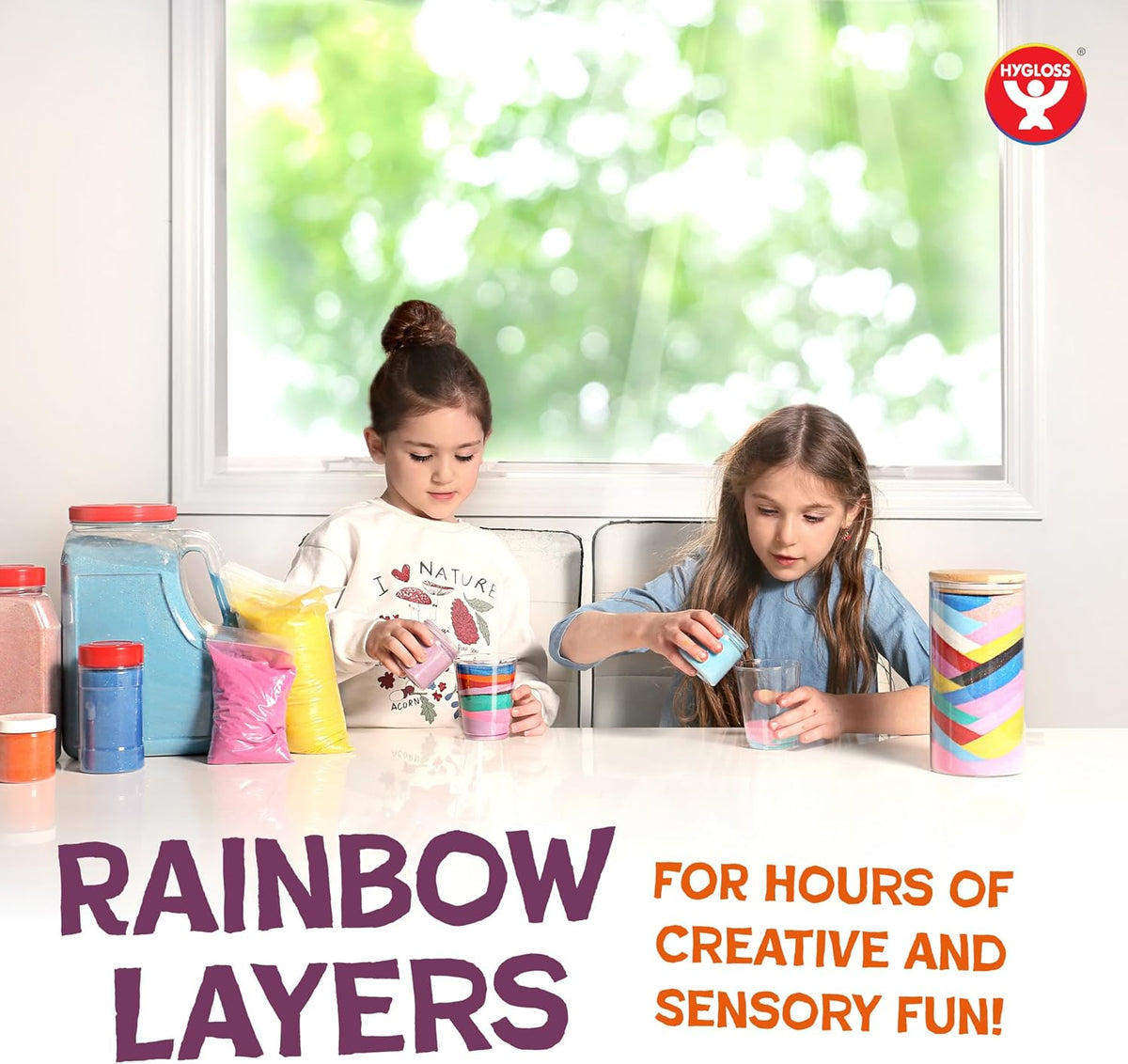 Hygloss Colored Sand for Crafts – 1 lb Bottle, Brown – Vibrant Colorful Fine Sensory Play Sand Art