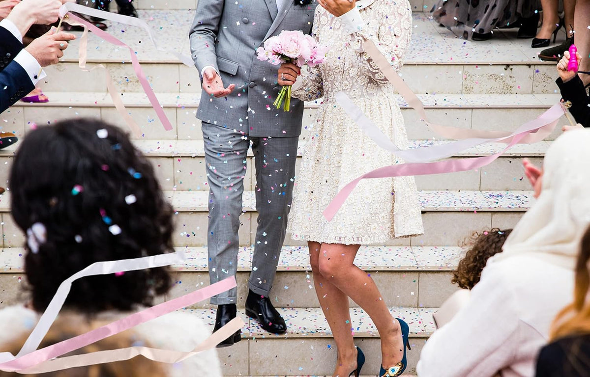 60 Pieces Wedding Colorful Ribbon with Bells, Party Ribbons Streamers Sticks Magic Wish Fairy Wand