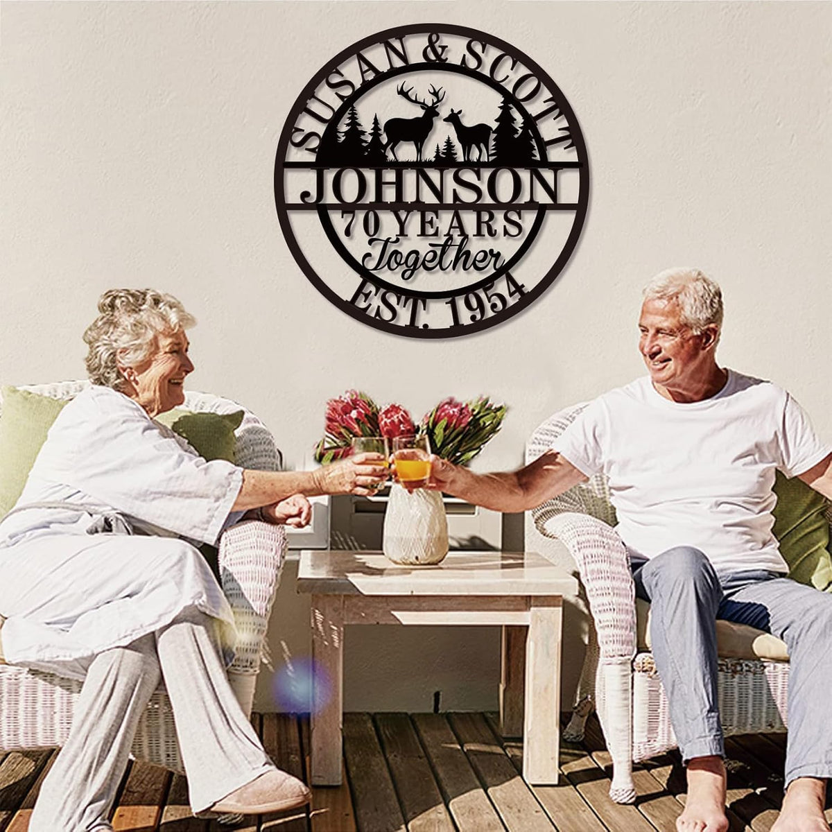 Personalized Christmas Gifts 2025, Custom 50th/40th/60th/70th/30th/1-99 Years Wedding Anniversary