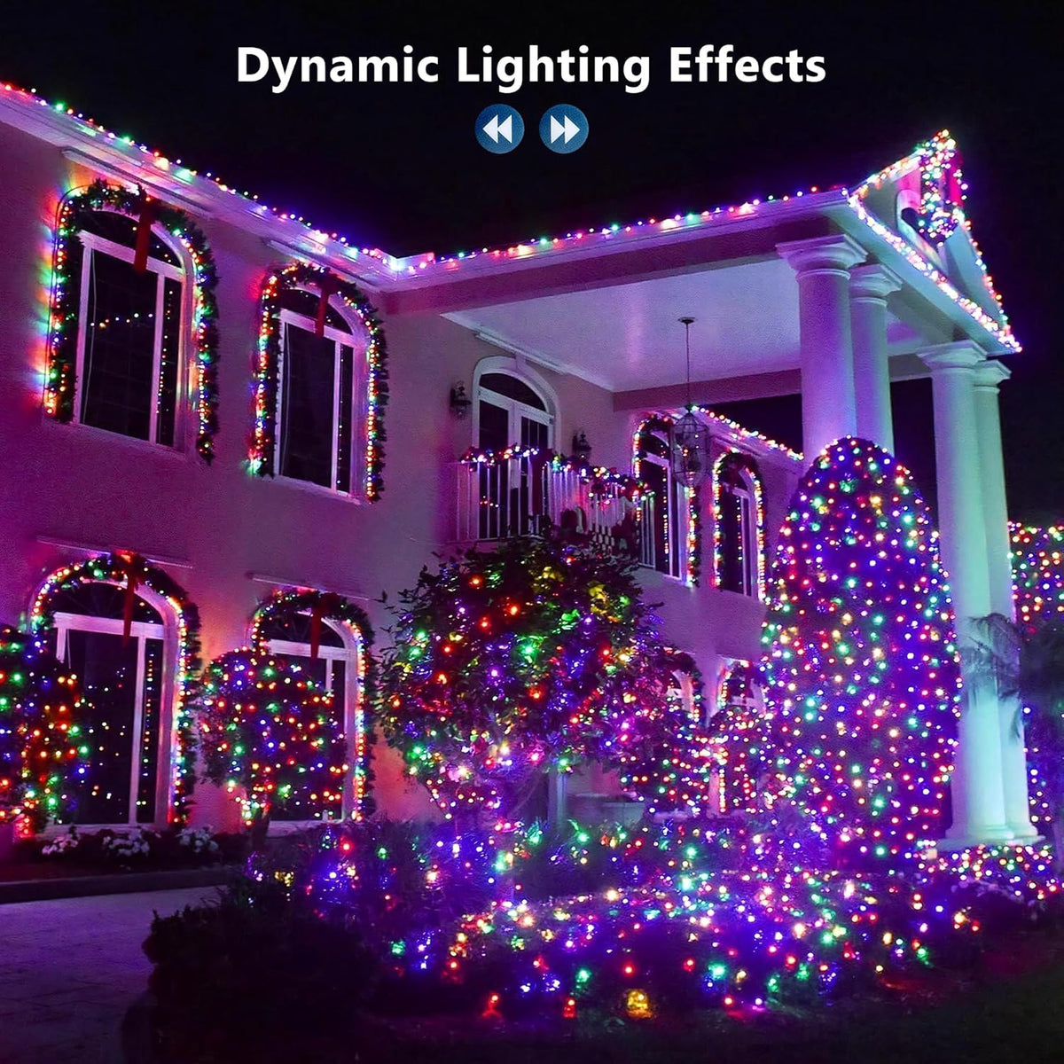 BrizLabs Halloween Lights, 33FT 100 LED RGB Color Changing String Lights with Remote, Dimmable Mini