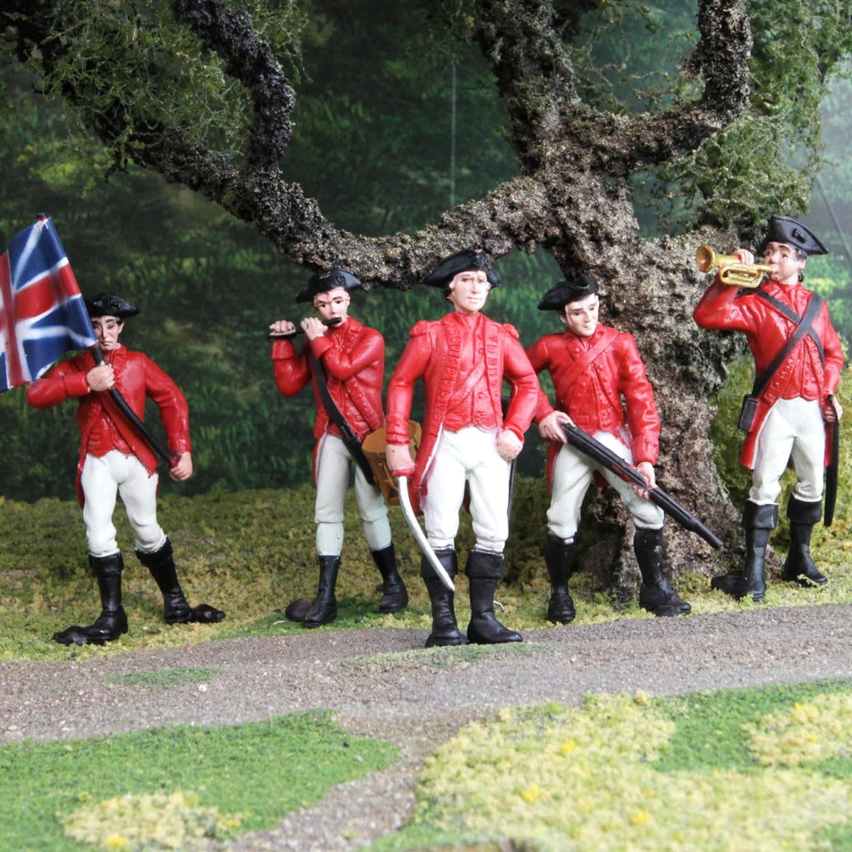 Safari Ltd. Revolutionary War British Army Designer TOOB - Set of 6 Detailed Miniature Figures