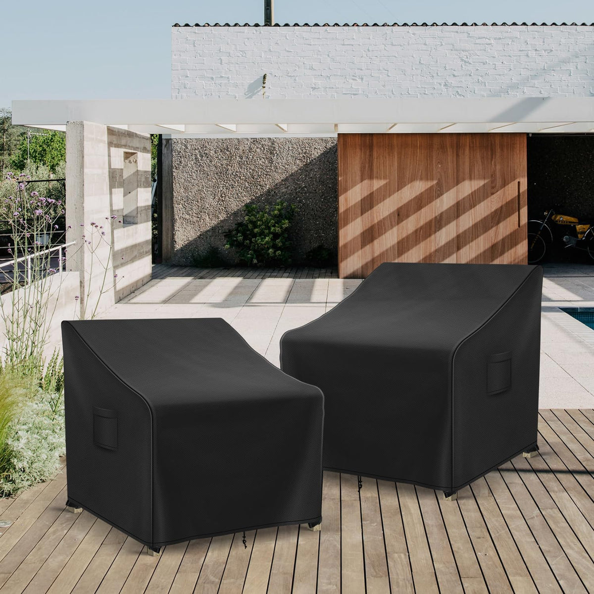 Patio Furniture Covers Waterproof for Chairs, Lawn Outdoor Chair Covers 2 Pack, Patio Chair Covers