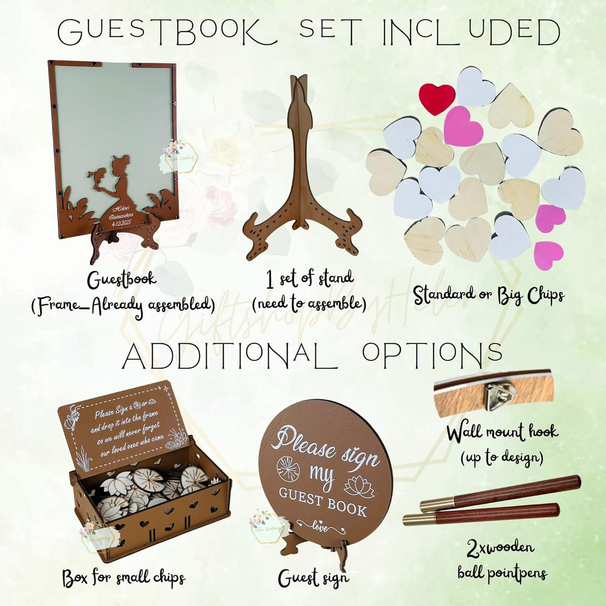 Fairytale Princess Theme Guest Book | Personalized Quinceañera Frog Prince Decor Guestbook |