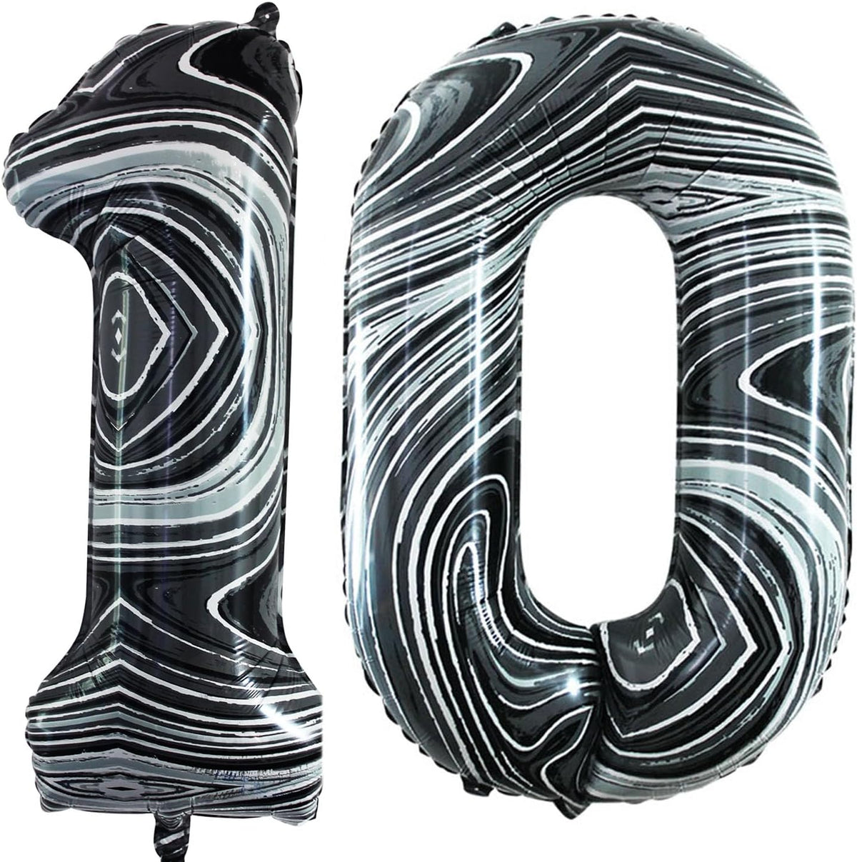 GOER Number 10 Balloons for 10th Birthday Party Decorations,42 Inch Jumbo Foil Helium Balloons for