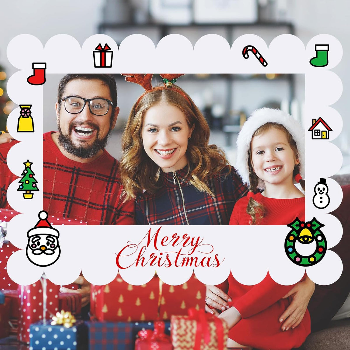 32 x 24 Inch Large Blank DIY Photo Booth Props Picture Frame Party Frame DIY Photo Booth Props