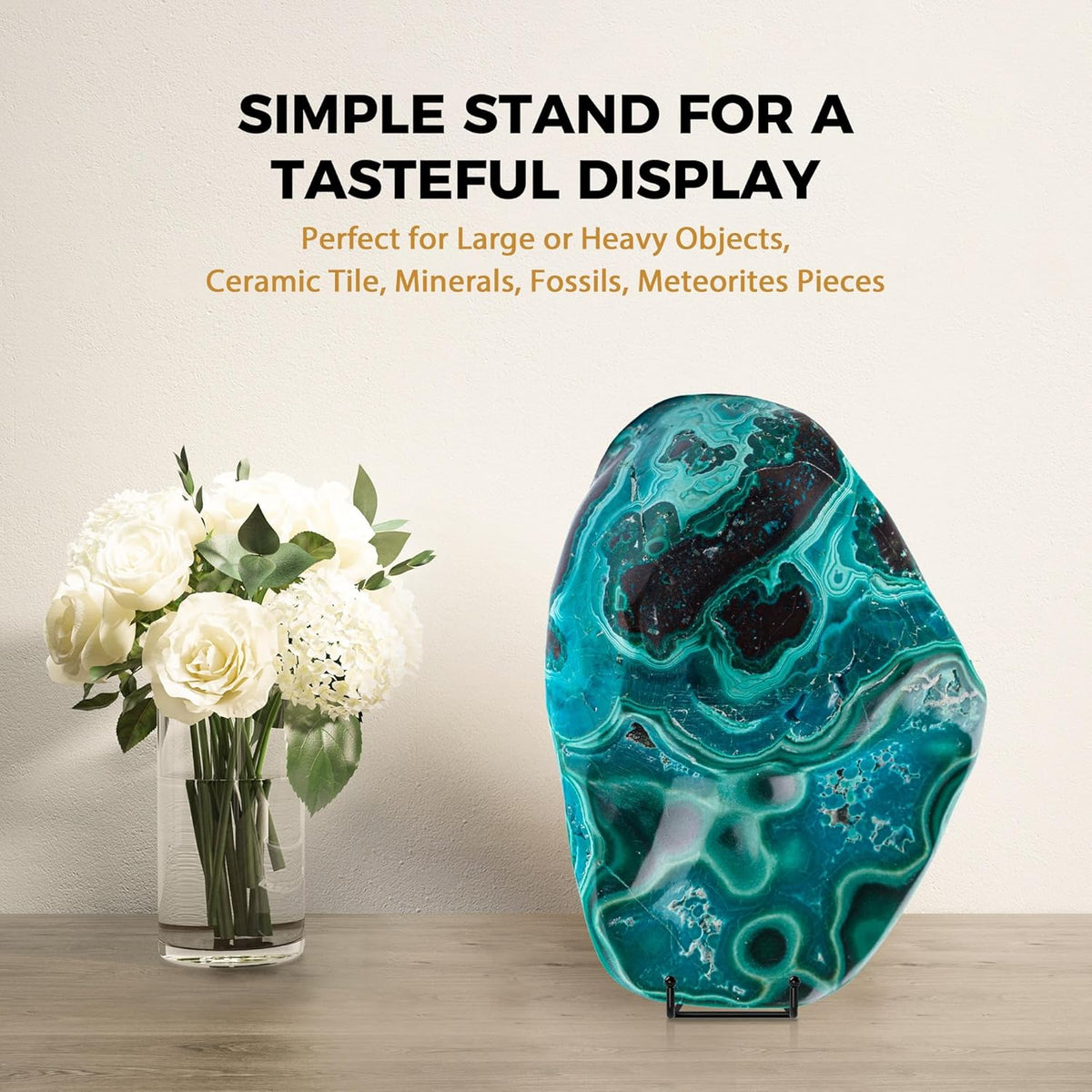 TR-LIFE 12 Inch Plate Stands for Large Heavy Duty Display - Metal Picture Frame Holder Stand +