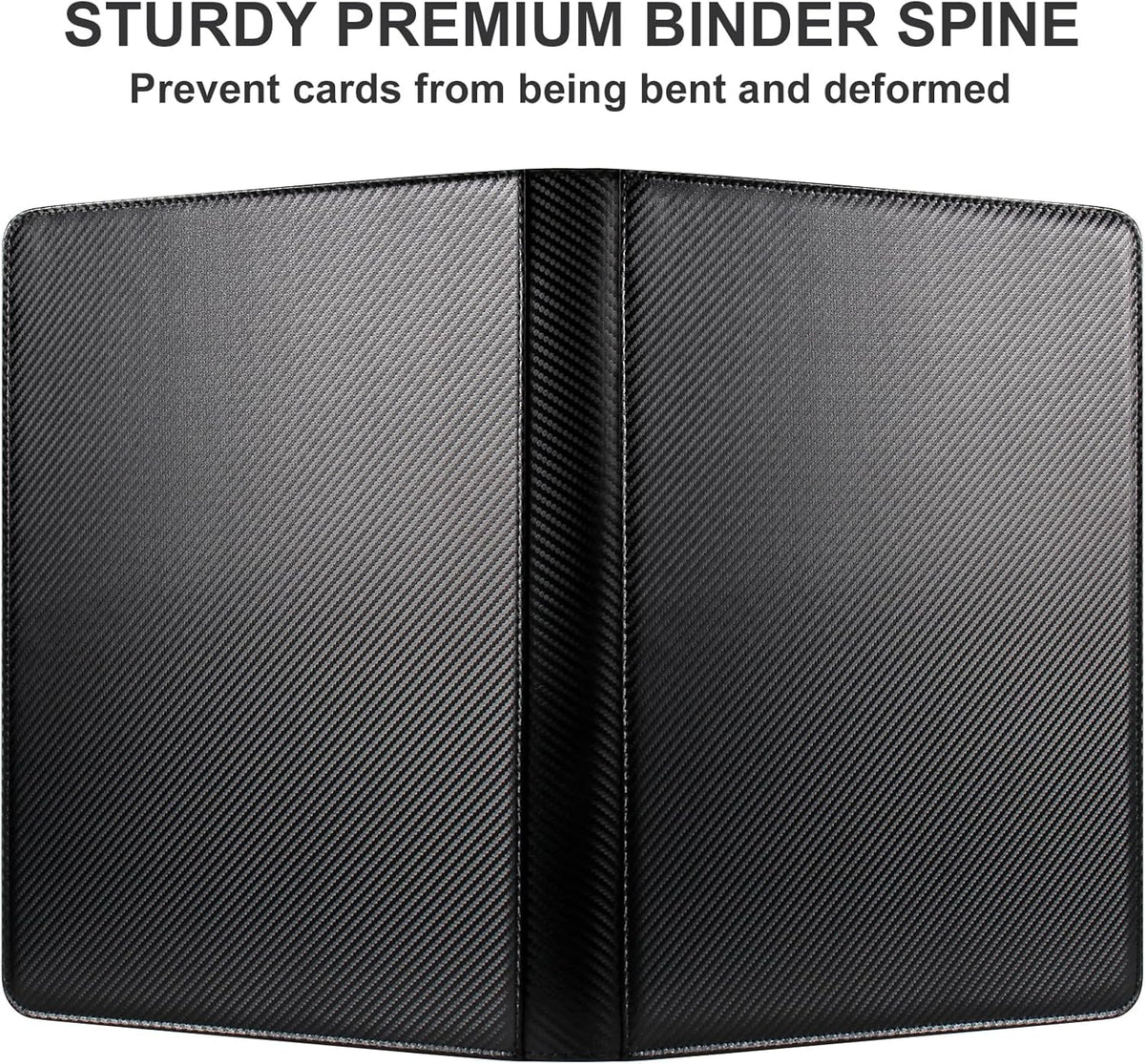 GEAoffice Trading Card Binder 16 Pockets, Premium Large 1000 Card Binder Holds 1000+, Side Loading