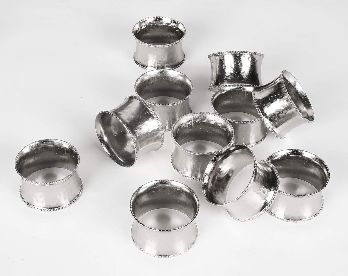 Everyday Metal Napkin Rings for Wedding Receptions, Dinners Parties, Family Gatherings, Everyday