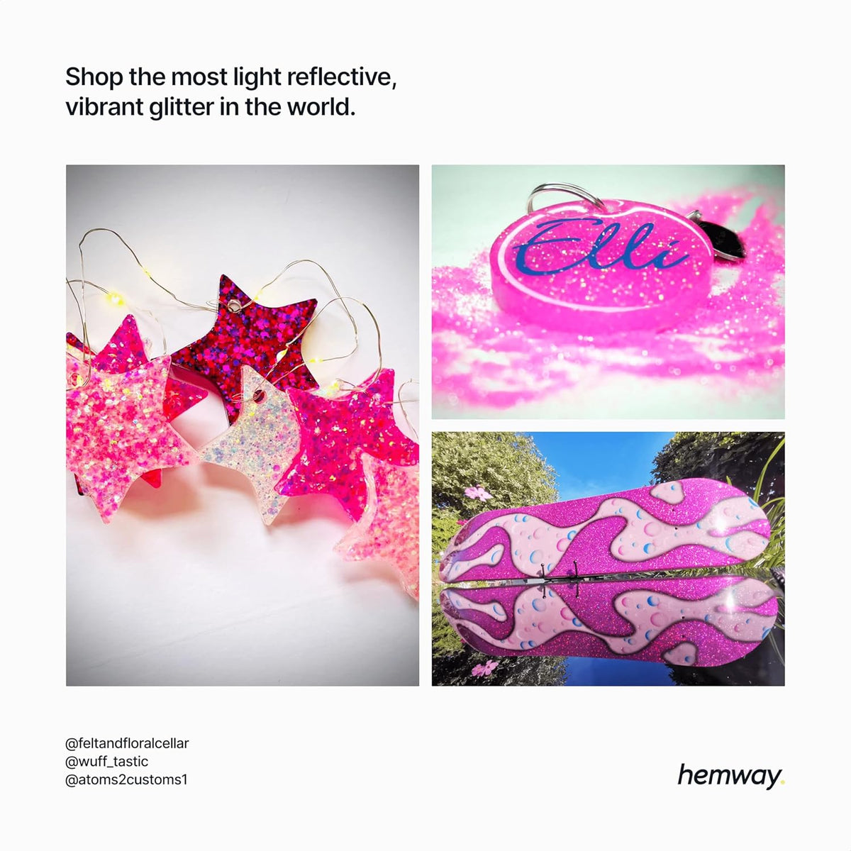 Hemway Eco Friendly Biodegradable Glitter 100g / 3.5oz Bio Cosmetic Safe Sparkle Vegan for Face