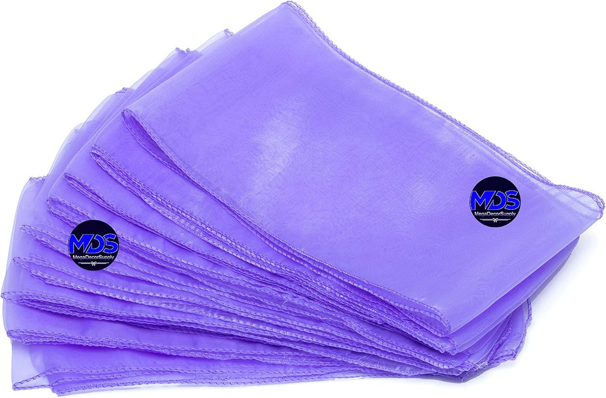 MDS Pack of 150 PCS Organza Chair Sashes Wider Dining Chair Bows Ribbon Tie Back for Wedding Party