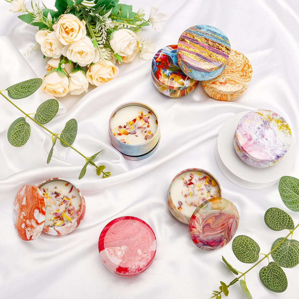 48PCS Scented Candles Gift Set Long Lasting Soy Wax Aromatherapy Candles for Home Wedding Baby