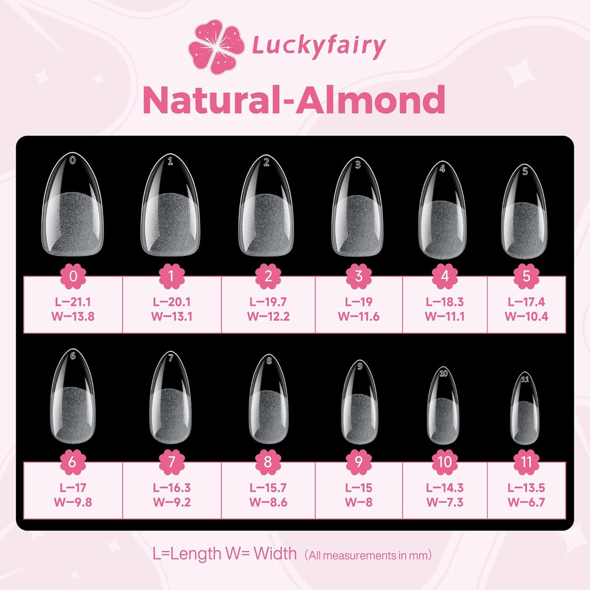 Almond Nail Tips: 240pcs Pointed Almond Soft Gel Nail Tips, Pre-shape Short Nails, Half Matte Full