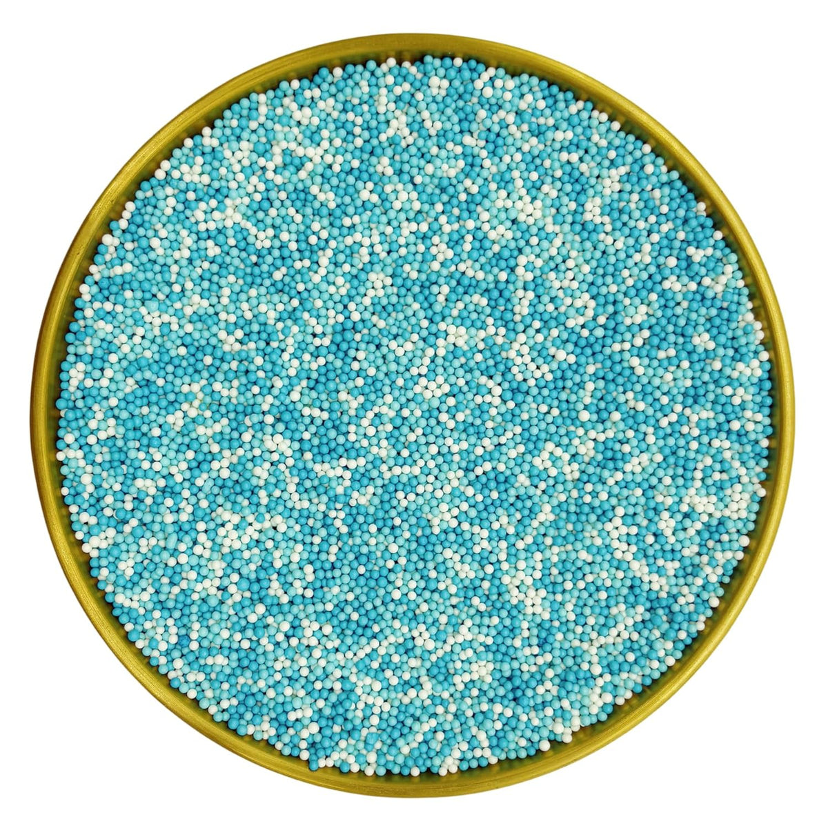 Edible Blue Series & White Sprinkles Candy 2mm Mini Pearls Cake Decorations Cupcake Toppers Cookie