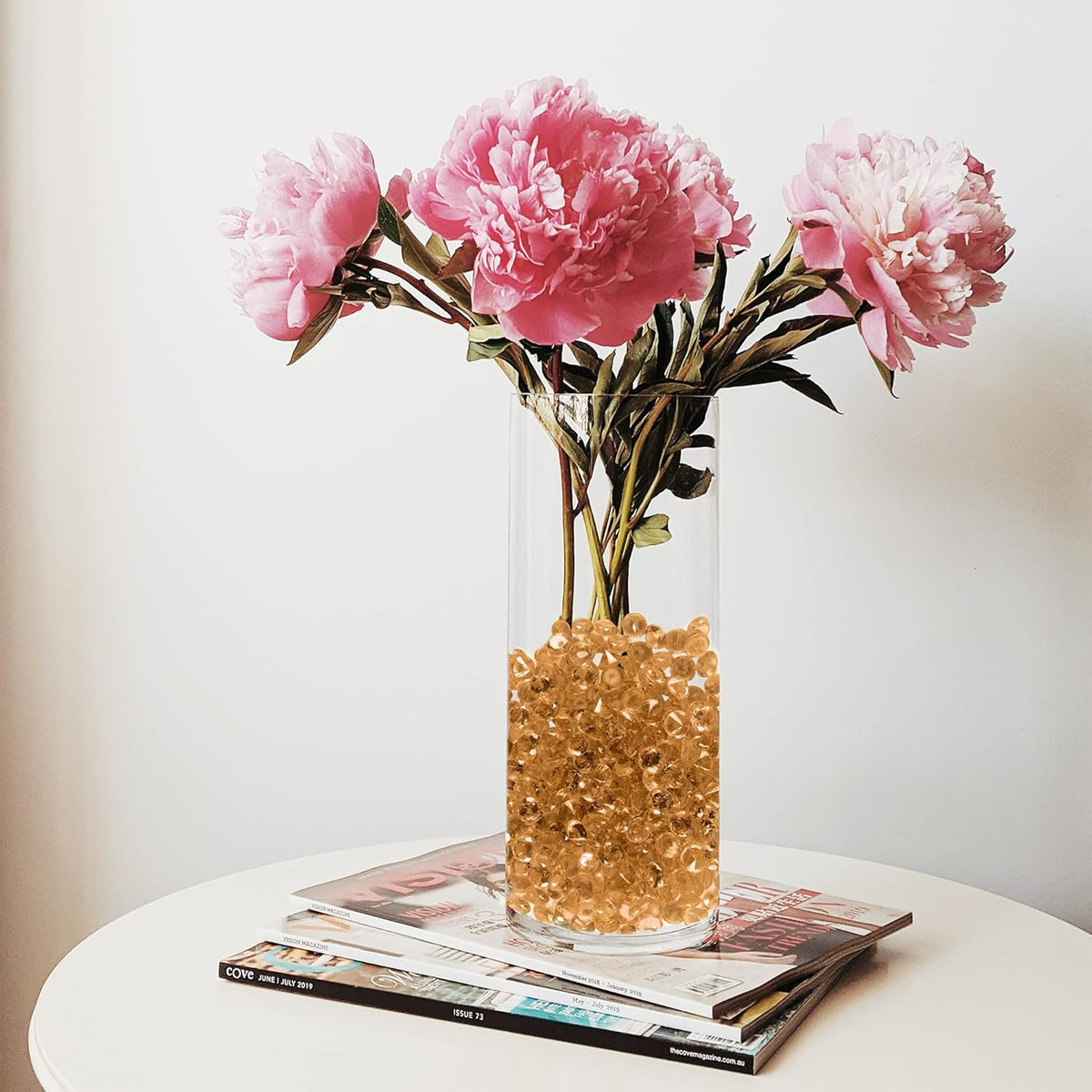 Super Z Outlet Acrylic Color Faux Round Diamond Crystals Treasure Gems for Table Scatters, Vase