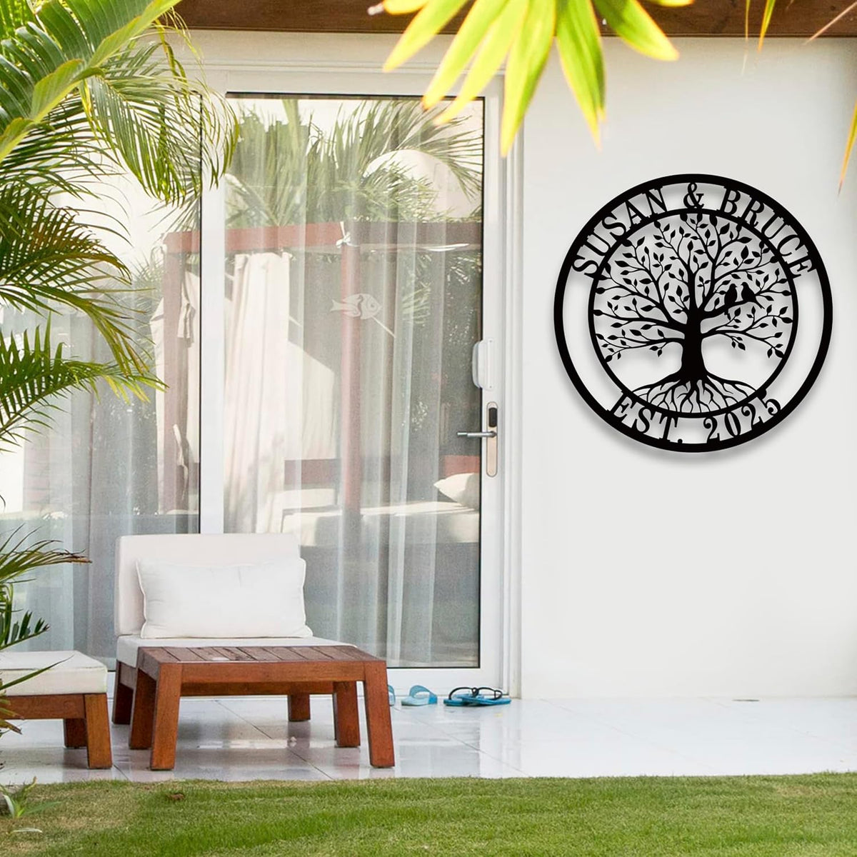 Personalized Tree of Life Metal Sign,Custom Metal Signs,Tree of Life Personalized Wall