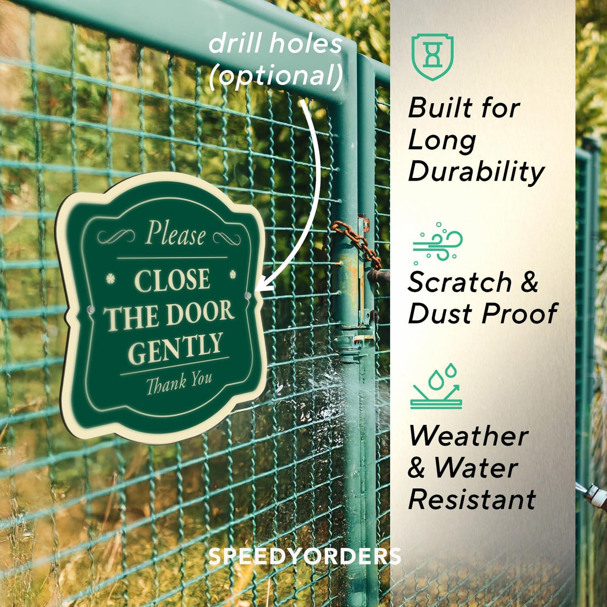 Custom Decorative Outdoor Metal Sign - Personalized Aluminum Driveway Sign, Waterproof, Made In USA