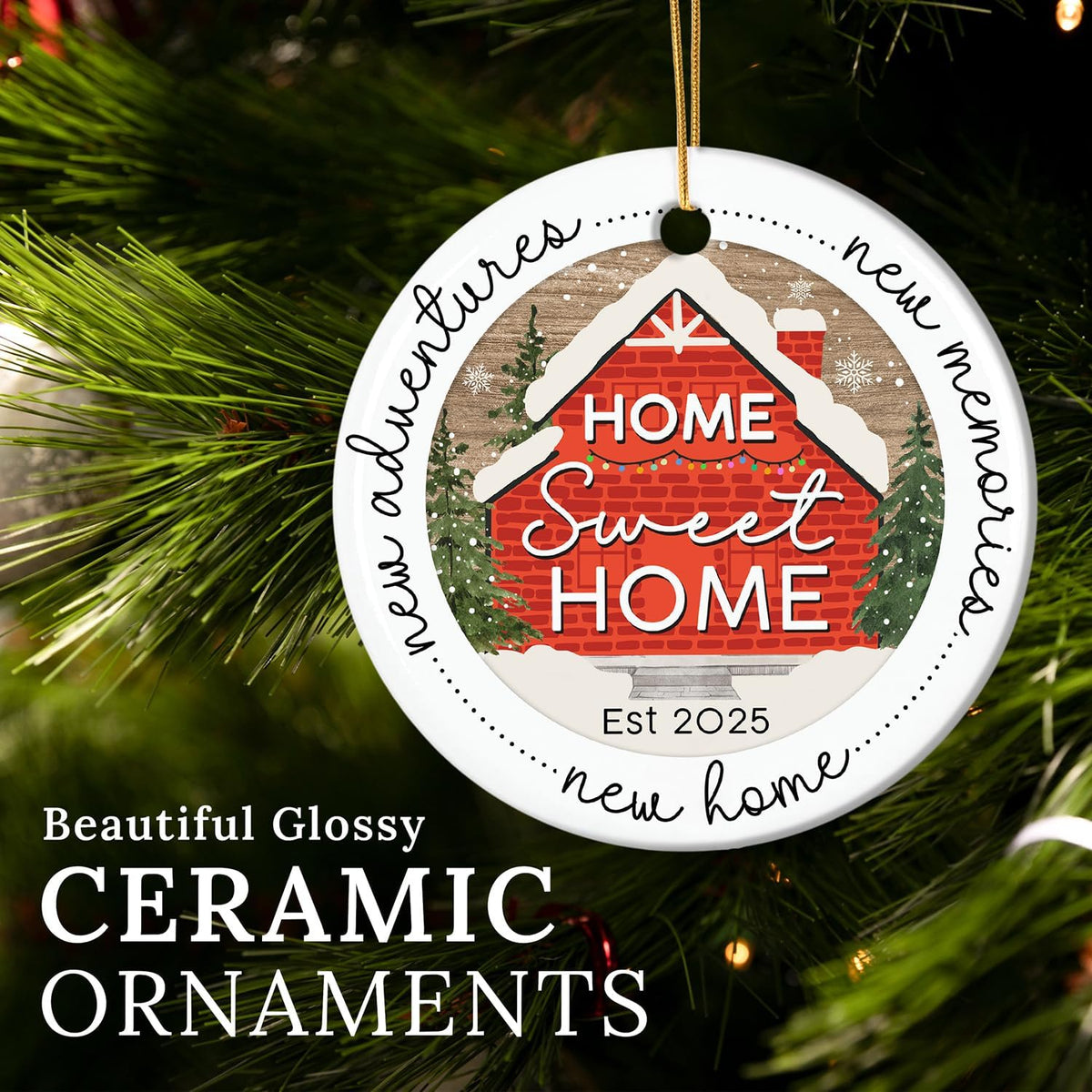 HEXMOZ New Home Ornament 2025 - Best Housewarming Gifts 2025 - New Home Gift Ideas - House Warming