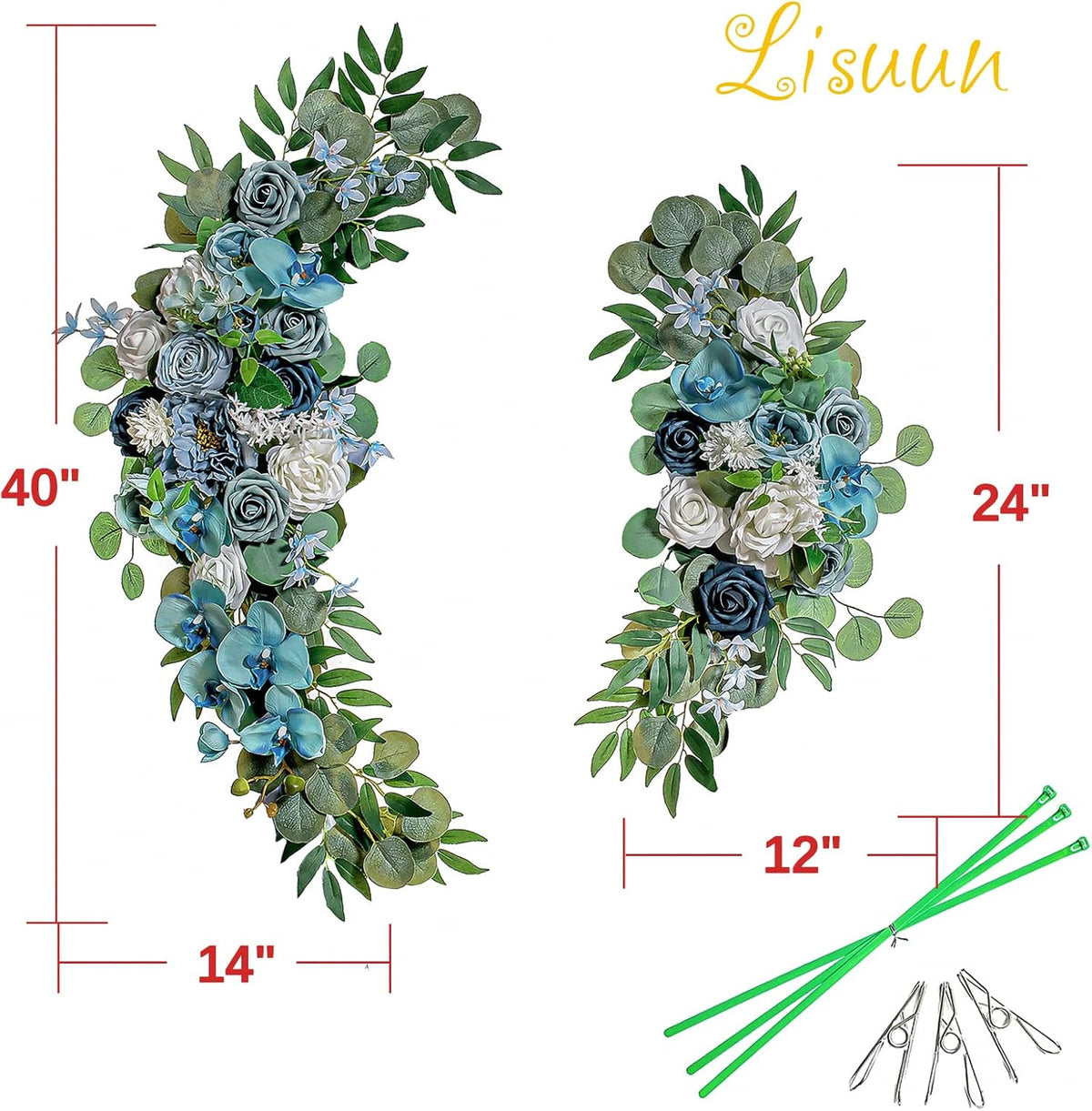 Wedding Arch Flowers, Artificial Flowers for Decoration, Large Flower Swag for Boho Styles Wedding