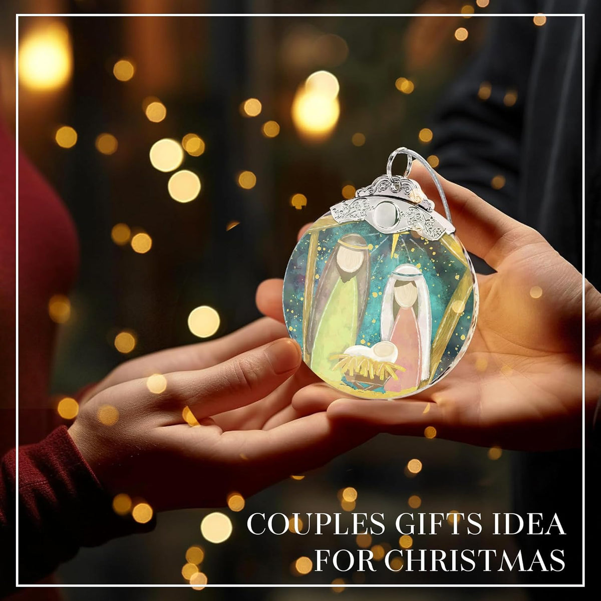 Christmas Ornament 2025, Nativity Acrylic Art, Jesus Gifts, Holiday Decoration, Car Interior Decor