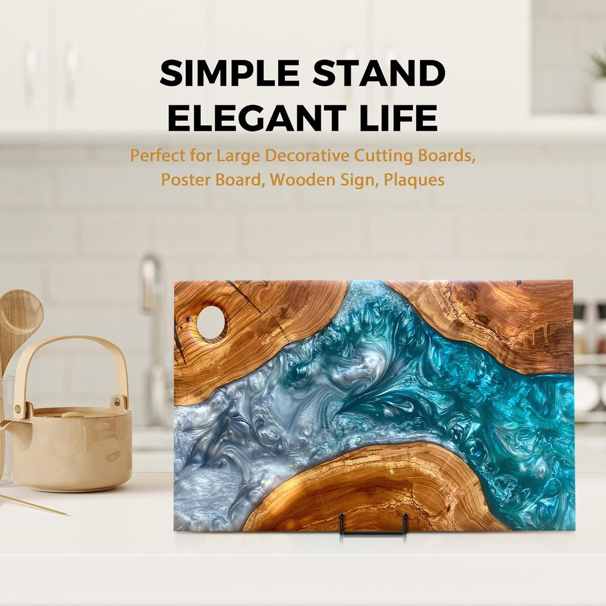 TR-LIFE 16 Inch Heavy Duty Plate Stand (2 Pack) - Metal Display Easel for Large Plates, Picture