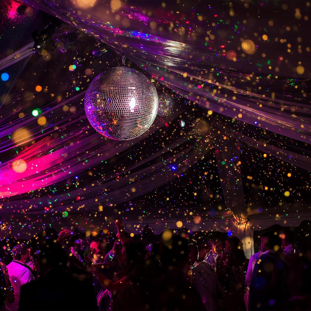 Yescom 16" Large Disco Ball Mirror Big Hanging Glass Decoration for 70s 80s Party Events Wedding DJ
