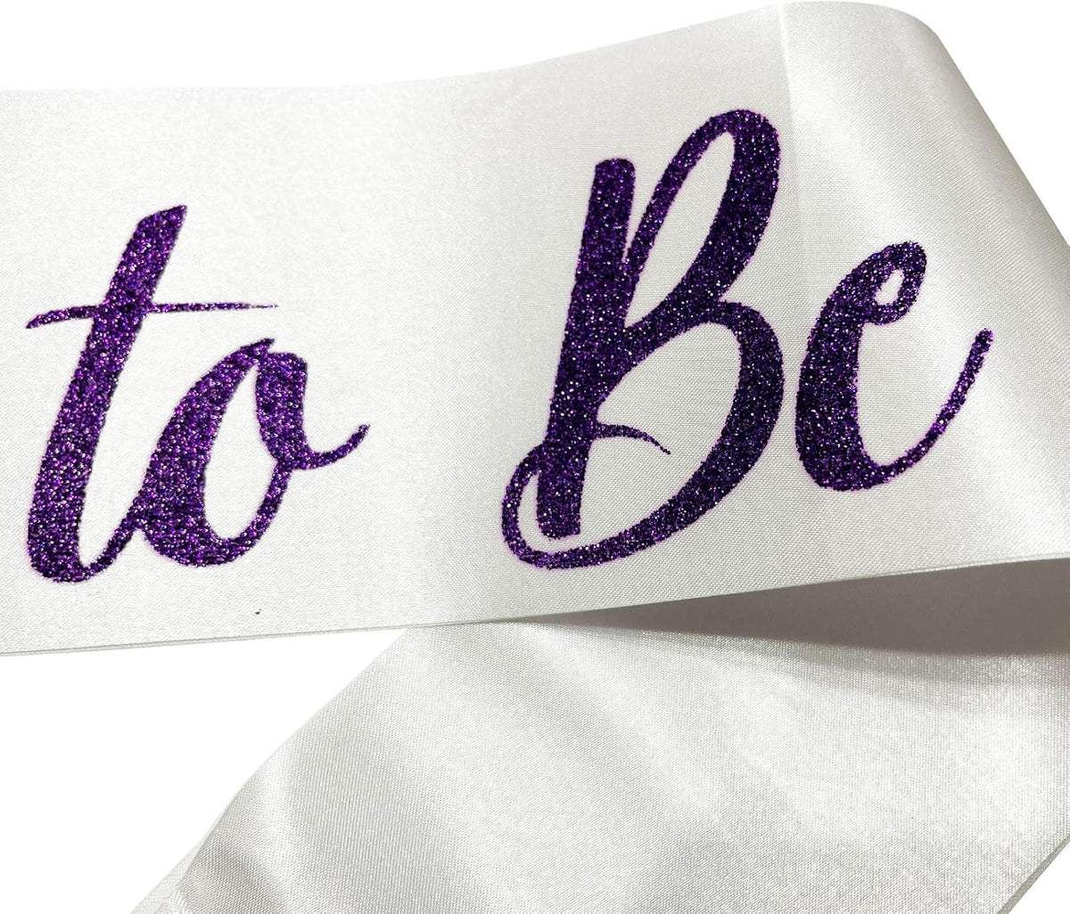 Bride Sash Bachelorette Party Purple, Bride To Be Sash Bridal Shower Sashes Bachelor Decorations