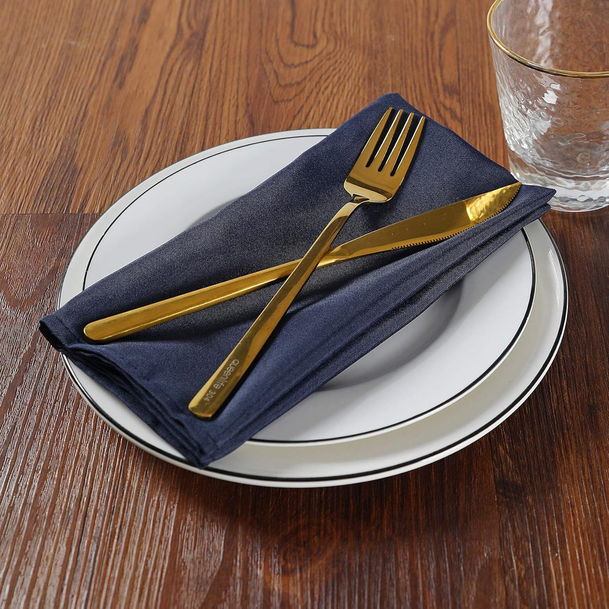 Cloth Napkins 17x17 inch Washable Polyester Dinner Napkins Soft Table Napkins for Wedding Party