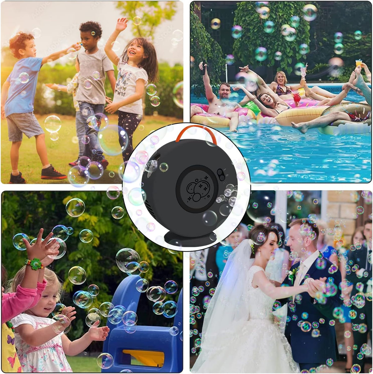 Bubble Machine Automatic Bubble Blower for Kids Toddlers Rechargeable Battery Portable Bubble Maker