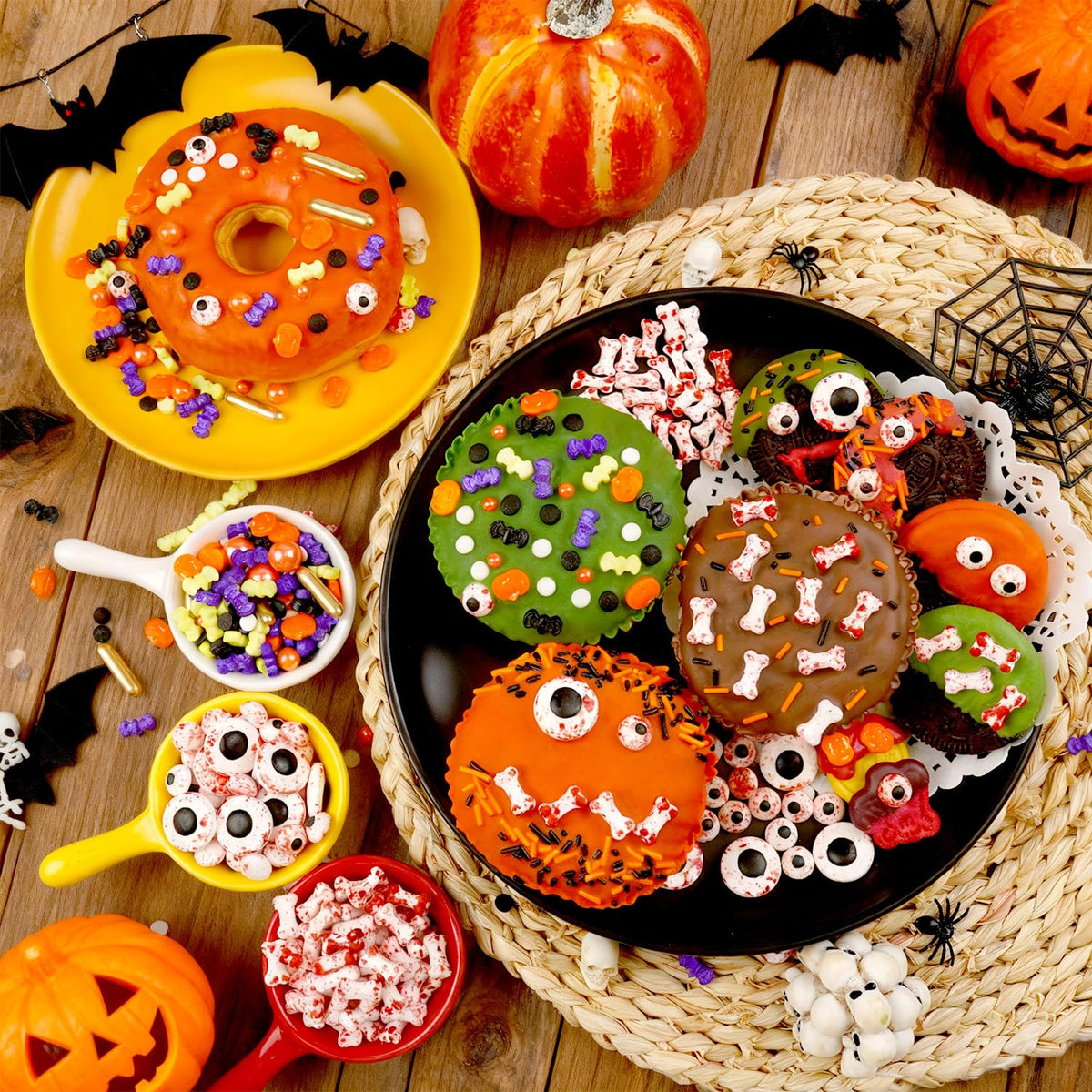 Halloween Sprinkles Mix, Sprinkles for Cake Decorating, Edible Halloween Candy, 180g/ 6.35oz