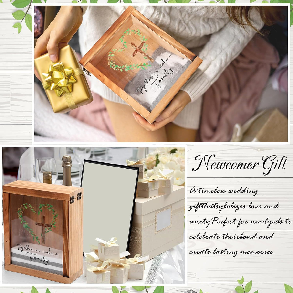 Blosssound Unity Sand for Wedding Ceremony Set Christian Together We Make a Family Unity Sand