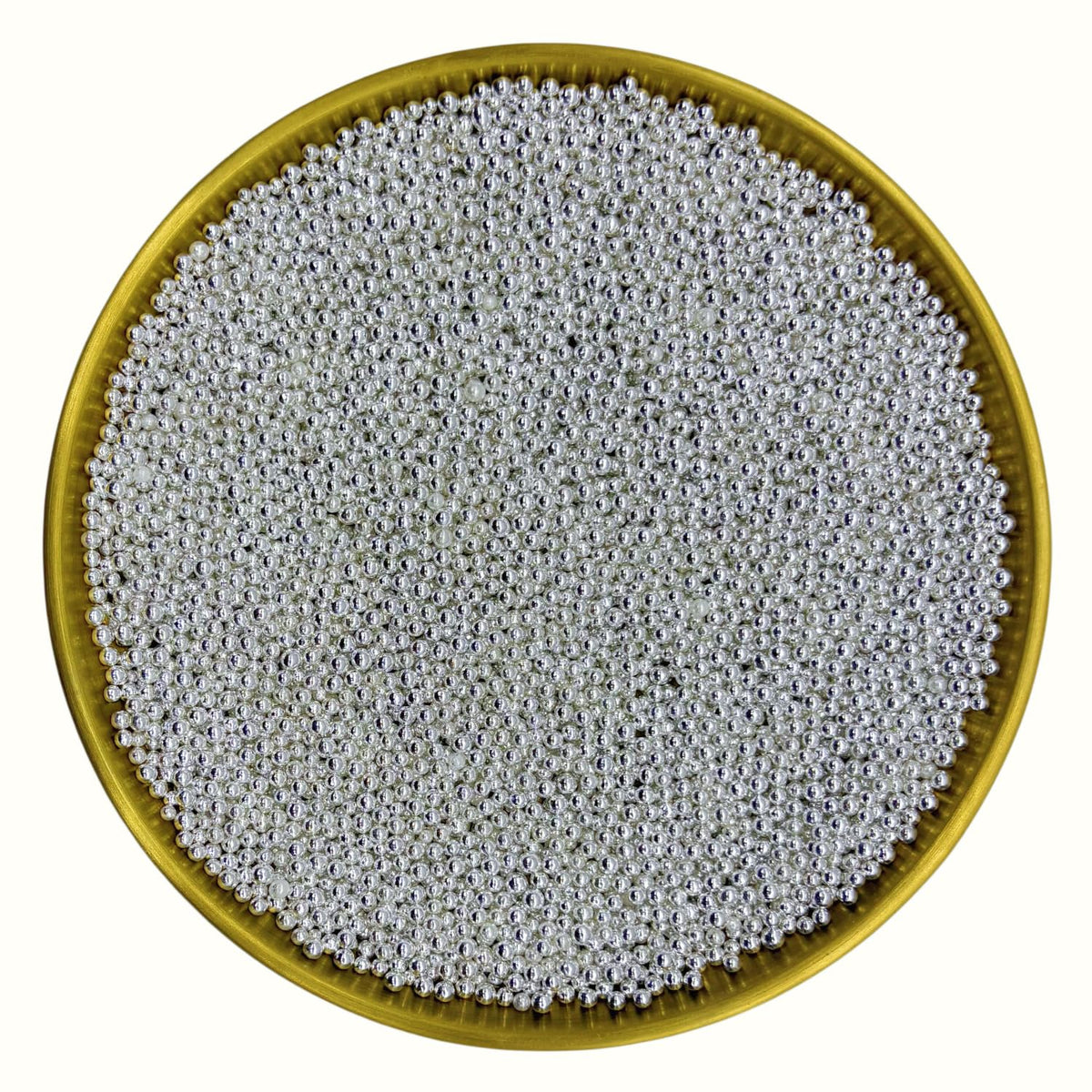 Dynastang 2mm Silver Pearls Sprinkles Edible Pearls Cake Decorating Stars Cake Decorations Cupcake