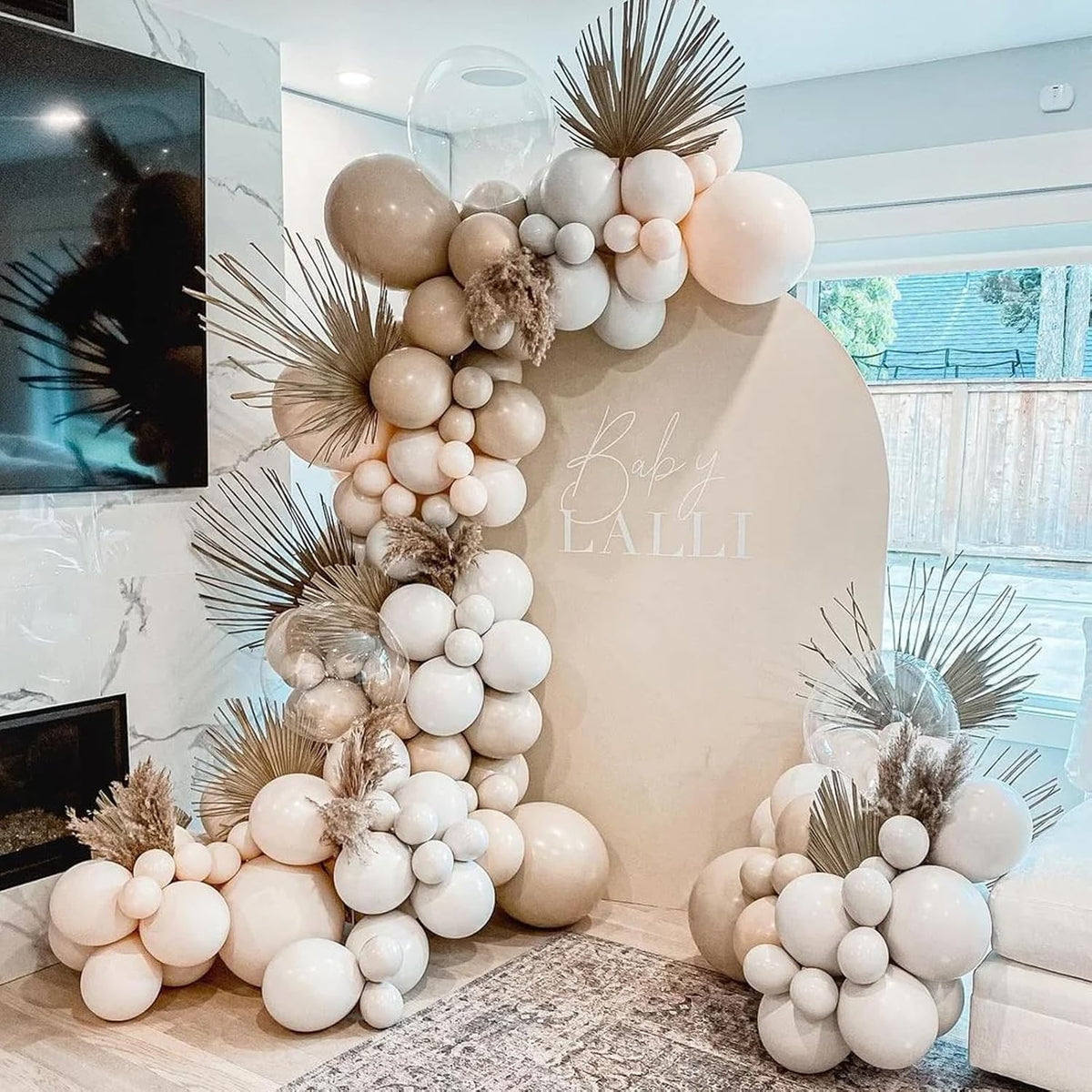 90pack Blush Balloons Different Size 18/12/10/5 Inch Blush Balloon Garland Arch Kit for Graduation