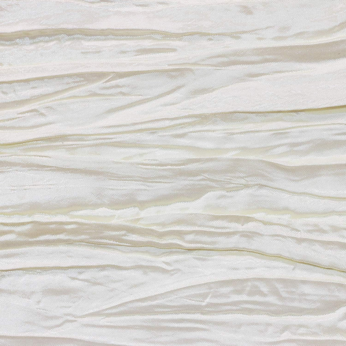 YOUR CHAIR COVERS - 60 x 102 inch Rectangular Crinkle Taffeta Tablecloth - Ivory, Rectangle Table