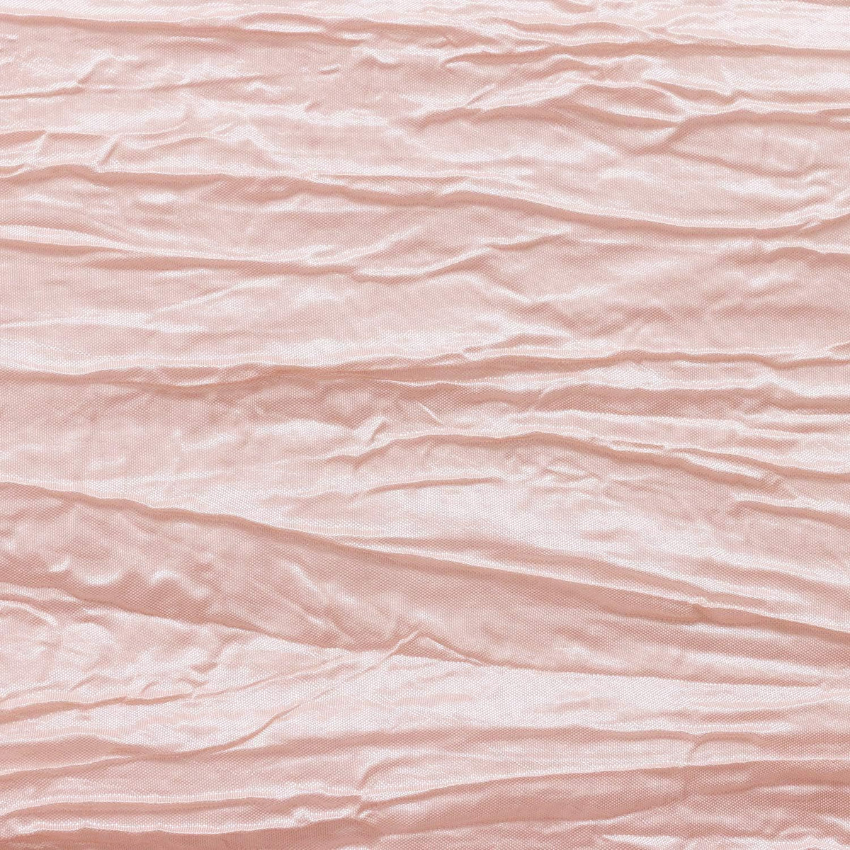 YOUR CHAIR COVERS - 60 x 102 inch Rectangular Crinkle Taffeta Tablecloth - Blush, Rectangle Table