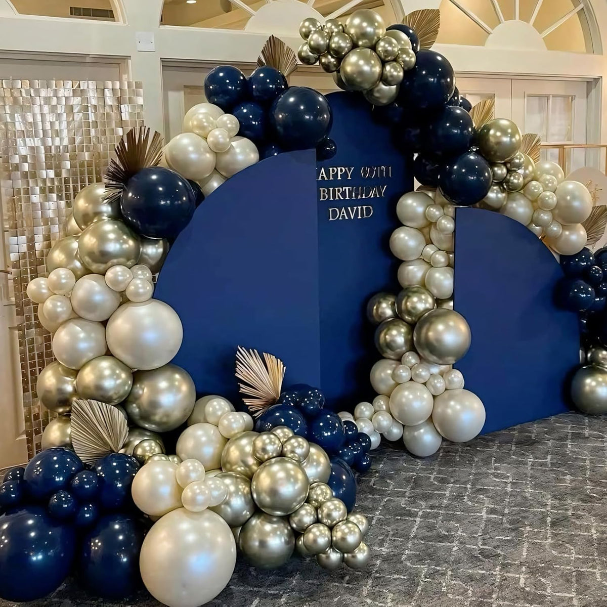 110pcs Navy Blue Balloons 12 Inch Blue Latex Balloon Garland Arch Kit for Birthday Baby Shower