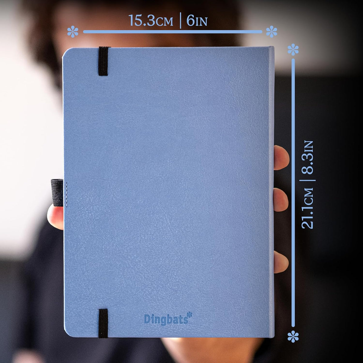 Dingbats* Earth Dotted Writing Journal Notebook A5 - Vegan Leather Hardcover - Ideal for Work