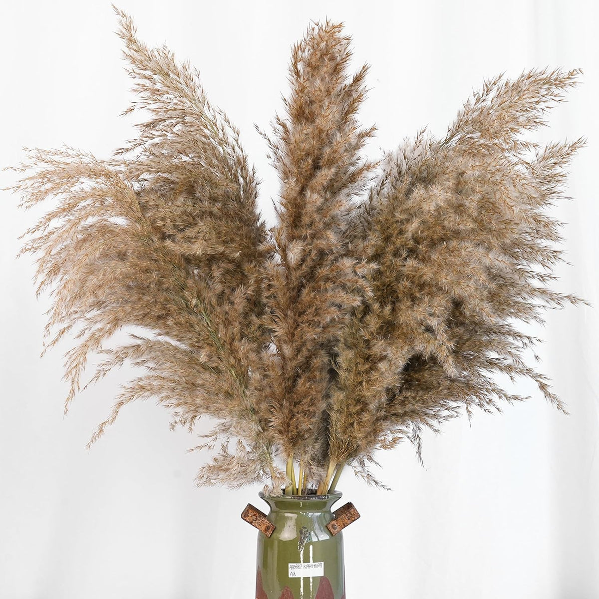 20 PCS Dried Flower, 30-inch Tall Nature Pampas Grass Bouquet Decor - Boho Flowers and Feathers for