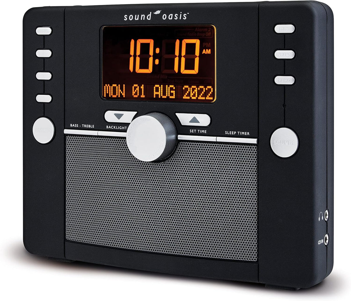 Sound Oasis Deluxe Bluetooth Sleep Tinnitus Sound Machine, World’s Best White Noise Machine for
