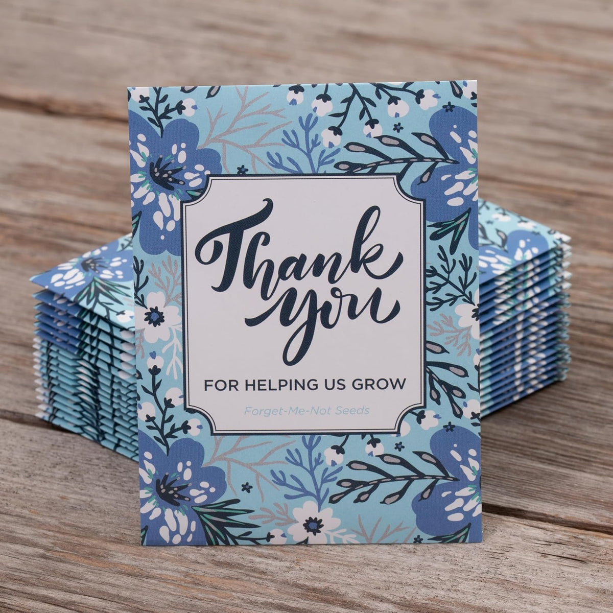 Bentley Seed Co. Thank You Packet - Help Us Grow Forget Me Not - 25 Seed Packets - Perfect