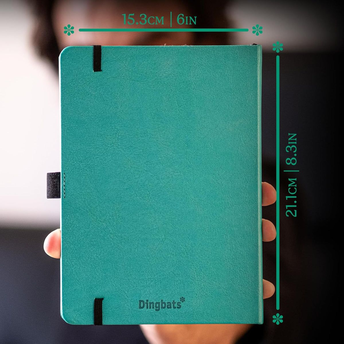 Dingbats* Earth Dotted Writing Journal Notebook A5 - Vegan Leather Hardcover - Ideal for Work