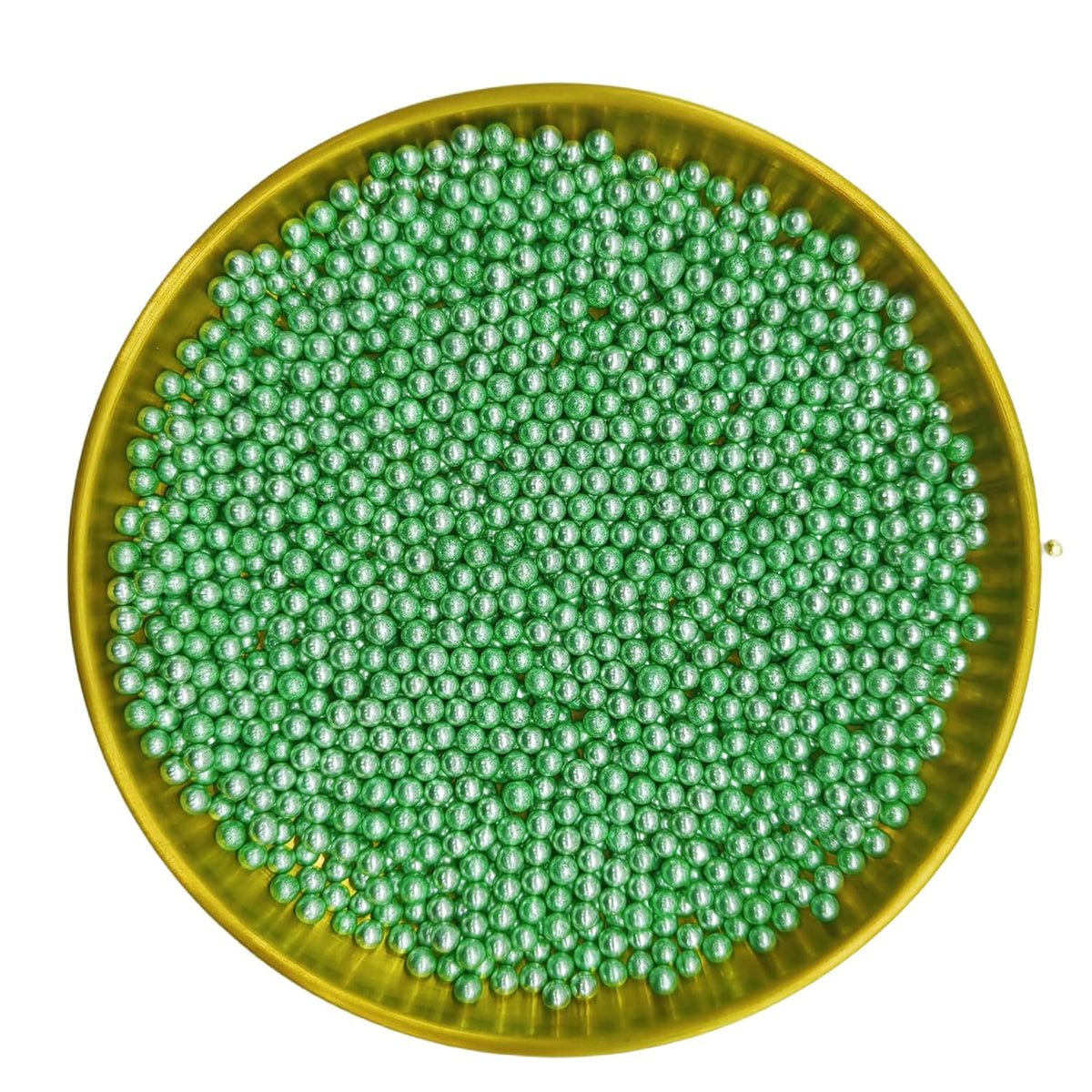 Edible Silver Green Pearl Sugar Sprinkles Candy 4mm Mini Pearls Cake Decorations Cupcake Toppers