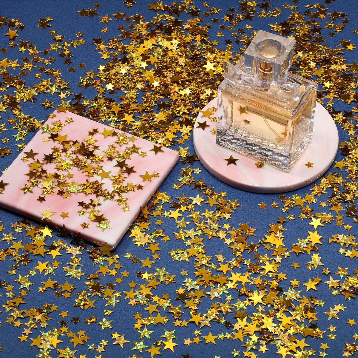 Hestya 60g Star Confetti Glitter Table Confetti Metallic Foil Stars for Party Wedding Festival