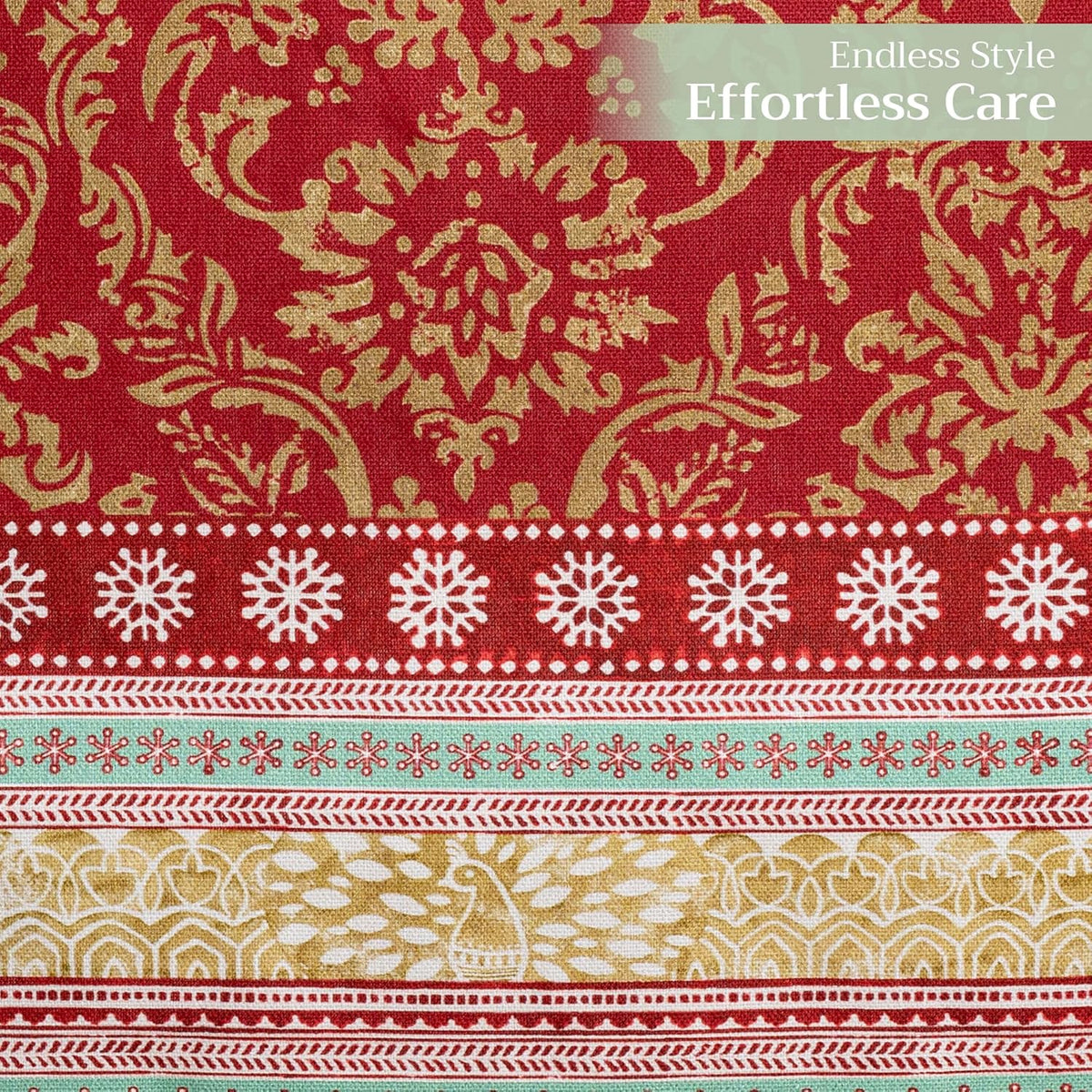 Maison d' Hermine Table Runner 100% Cotton Double Layer Table Runners 108 inches Long Decorative