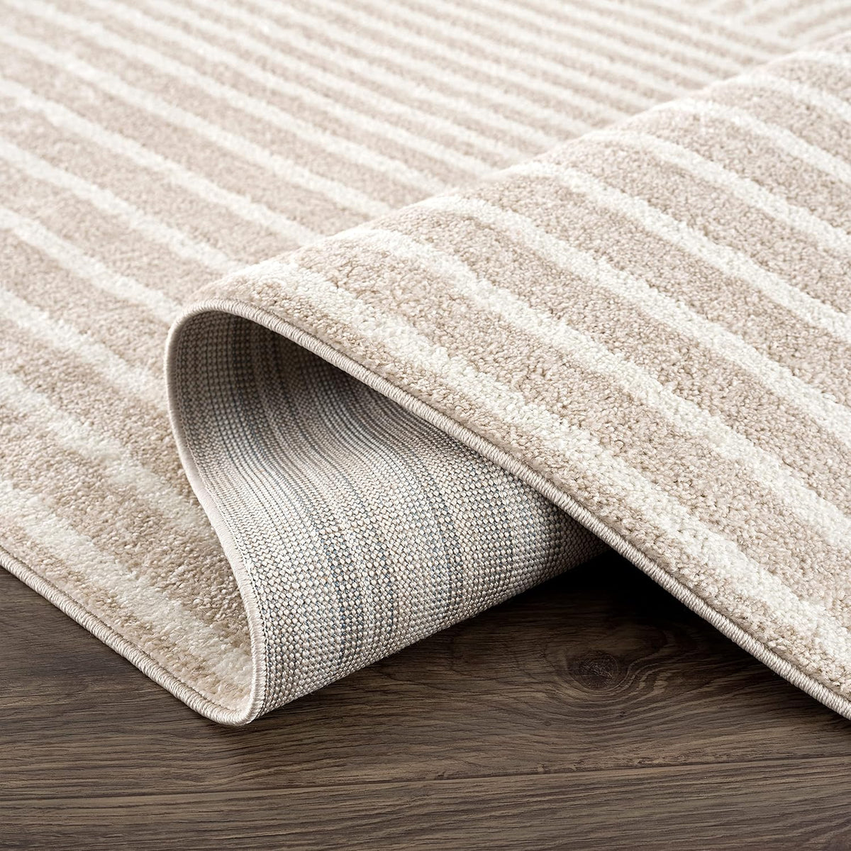 Abani Area Rug for Living Room -Nuevo 2' x 3' Beige Arch Pattern Area Rug, Soft and Durable Living