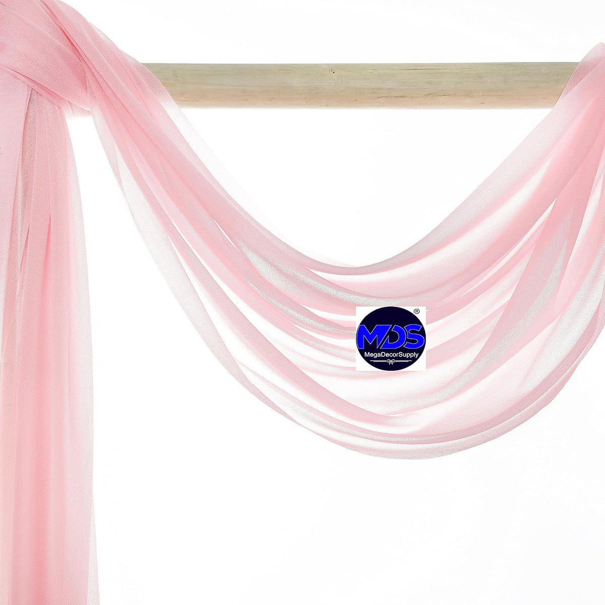 MDS Halloween Chiffon Draping Fabric - 1 Panel, 30" Wide x 75ft Long - Sheer Spooky Arbor & Canopy
