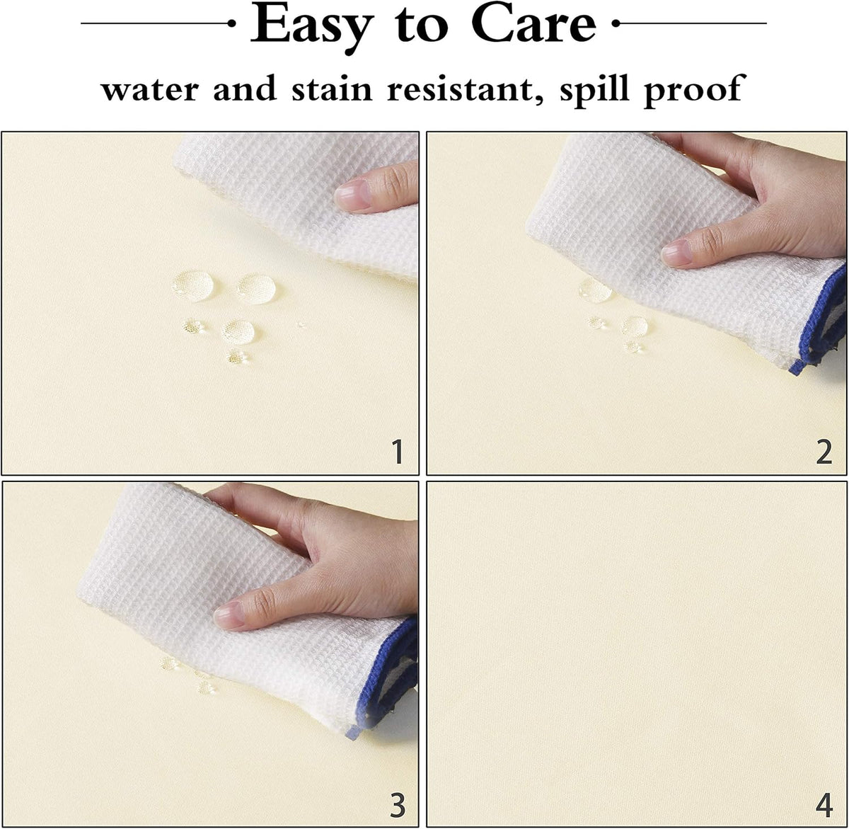 sancua Round Tablecloth - 120 Inch - Water Resistant Spill Proof Washable Polyester Table Cloth