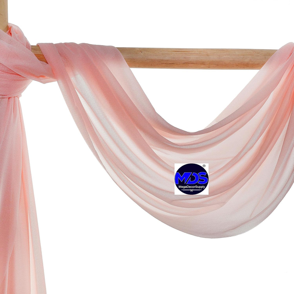 MDS Halloween Chiffon Draping Fabric - 2 Panel, 30" Wide x 75ft Long - Sheer Spooky Arbor & Canopy