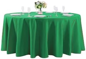 108 inch Round Tablecloth Washable Polyester Table Cloth Decorative Table Cover for Wedding Party